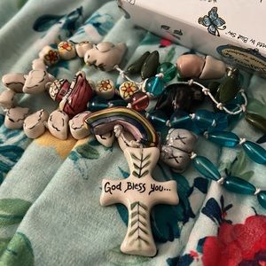 Clayworks Noah Rosary - NWOT